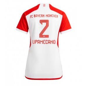 Lacne Ženy Futbalové dres Bayern Munich Dayot Upamecano #2 2023-24 Krátky Rukáv - Domáci